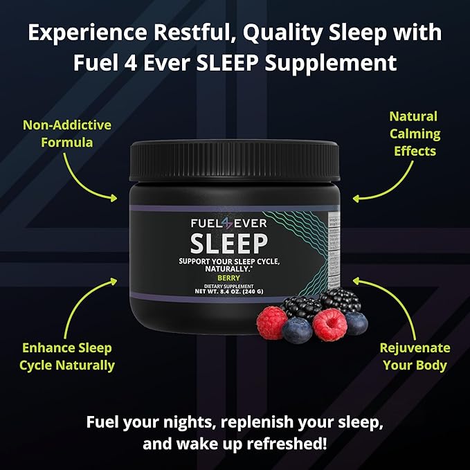 Sleep | Magnesium with Glycine | Berry Flavor 30 Servings