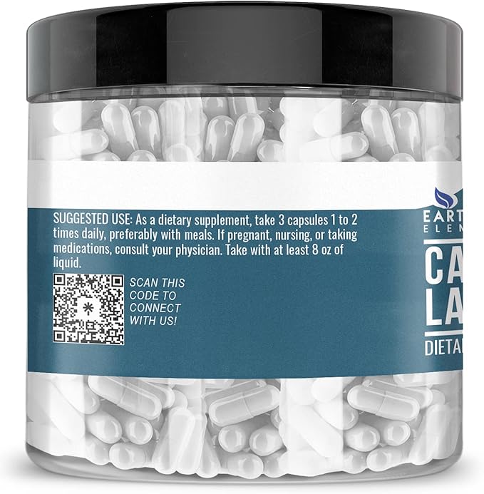 Earthborn Elements Calcium Lactate (200 Capsules) Calcium Supplement