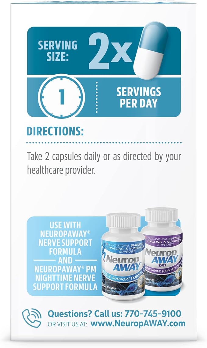 NeuropAWAY Eye Support Supplement 90CT with Lutein N-Acetyl L-Carnosine S-Acetyl Glutathione N-Acetyl Cystiene Pterostilbene Lycopene Zeaxanthin to Support Healthy Vision Helps Blurry and Dry Eyes