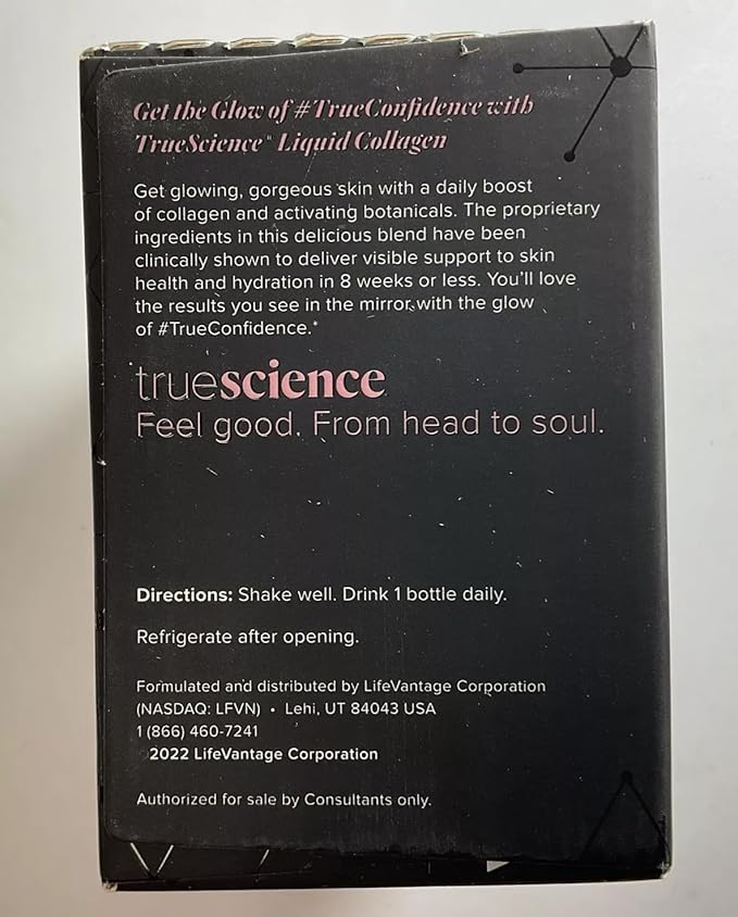 TrueScience Liquid Collagen for Glowing Skin - Collagen Activation & Replenishment Blend - Supports The Appearance of Firmer Looking Skin - 10 Bottles x 1.7 Fl. oz. (50 ml) Each