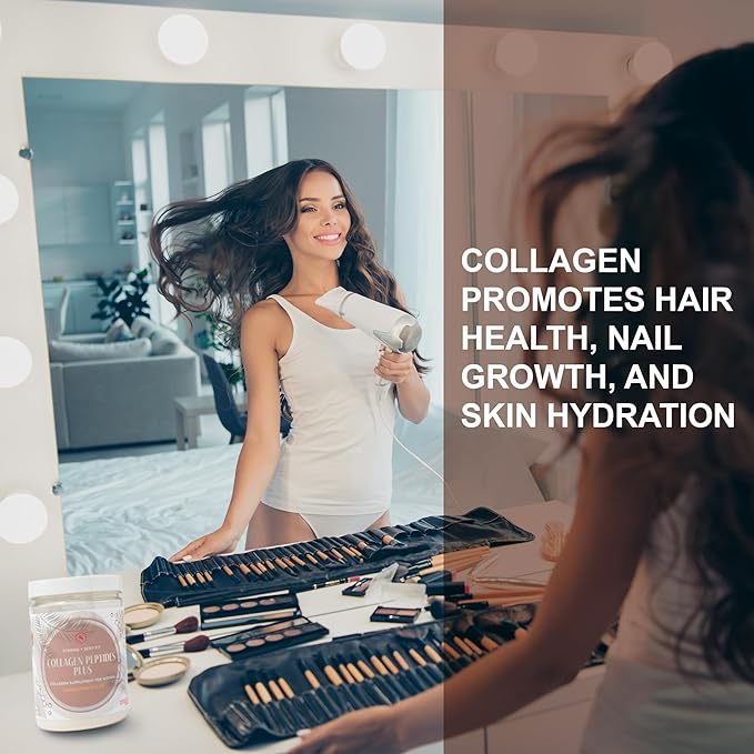 Strong + Sexy Fit Collagen Peptides Plus Powder with Hyaluronic Acid and Vitamin C, Women's Hair, Skin, Nails and Joint Support Supplement, Grass Fed Bovine Collagen, Cinnamon Dulce, 20 - 40 Svg