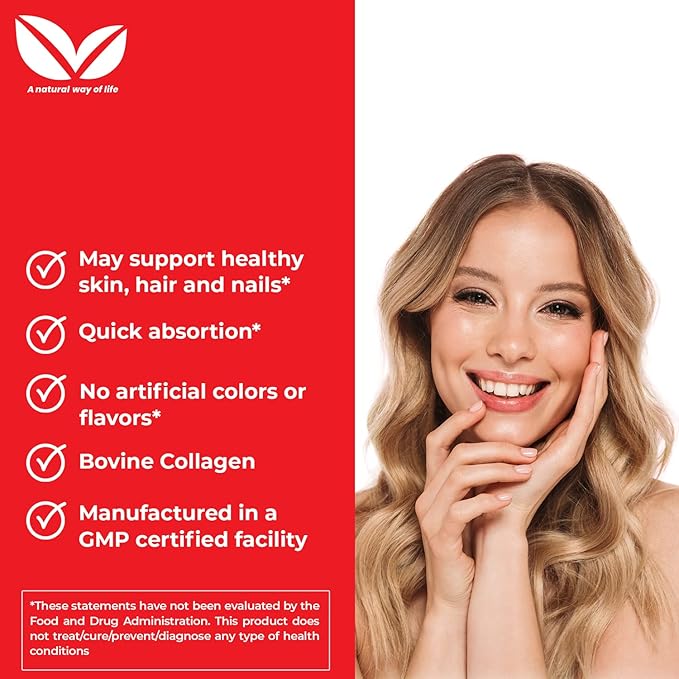 Full Life Hydrolyzed Collagen and Moringa Oleifera Capsules - Dietary Supplements - Bovine Collagen Pills for Women and Men, Gluten-Free - Veggie Capsules