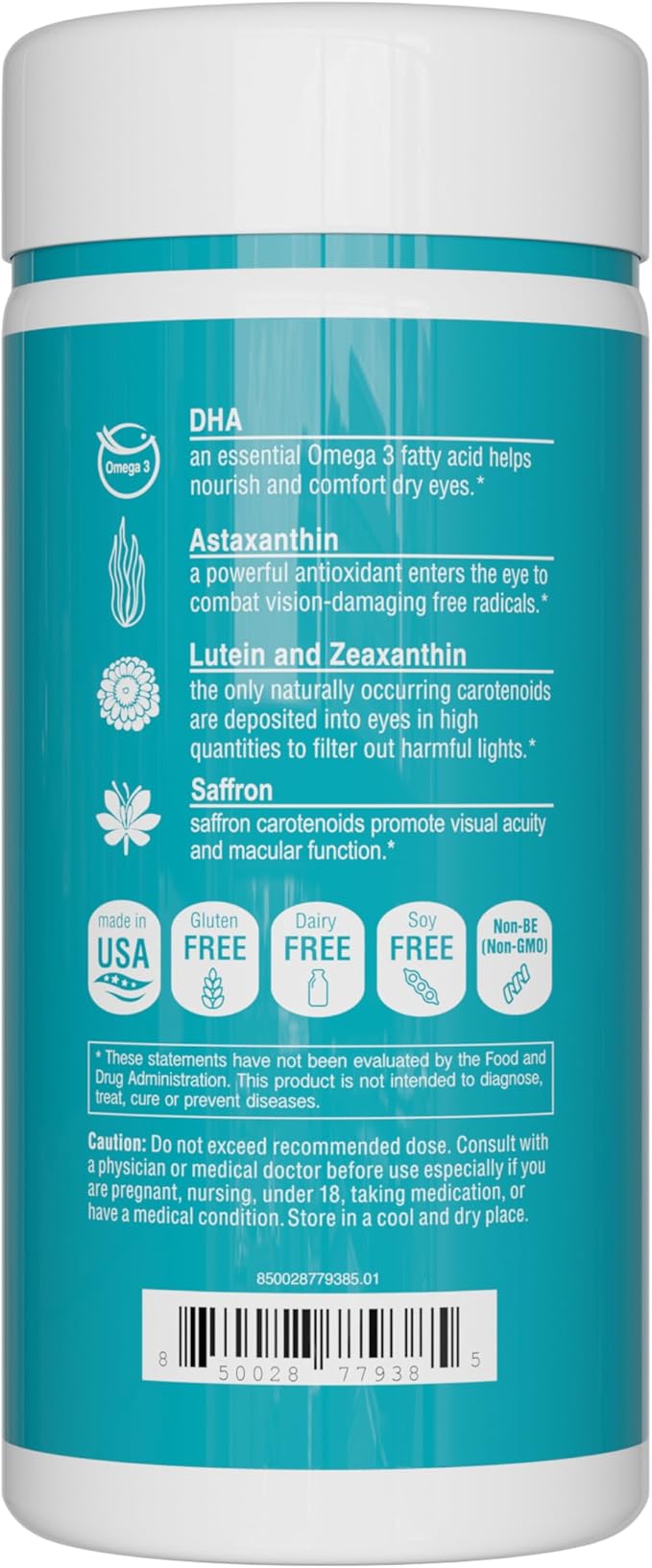 UpNourish AREDS 2 Eye Vitamins for Seniors - Lutein Eye Health Supplement for Adults - Computer Eye Strain Relief, Ocular Health and Dry Eye Support - Vision & Eye Supplements for Women and Men