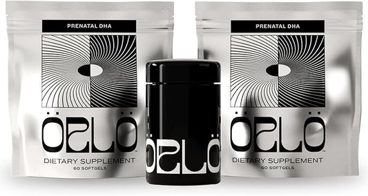 Orlo PRENATAL DHA - Prenatal DHA Omega 3 Supplement - Triple Strength Omega3s - Vegan DHA & EPA Algae Omega-3 Oil - Supports Brain Development During Pregnancy & Lactation (120 Mini Softgels Kit)