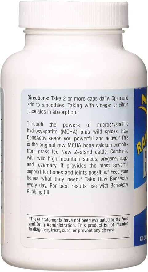 NORTH AMERICAN HERB & SPICE BoneActiv - 120 Capsules - Bone & Joint Support - MCHA, Sage, Rosemary, Oreganol P73 Oregano Oil - Non-GMO - 30 Servings