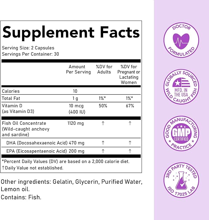 Premom Prenatal Vitamins for Women & Prenatal DHA Fish Oil - Conception for Her Multivitamin: 27 Nutrients + Triglyceride Omega 3 with 470mg DHA - Fertility Support for Women