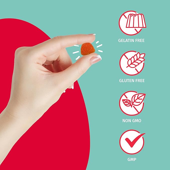 TEJA Immune Support Gummies for Teens with Vitamin D, VIT C, Zinc, and Acerola. Low Sugar Supplement, Daily Immunity Multivitamin for Age 12-17 Teenagers to Adults. 30 Gummies