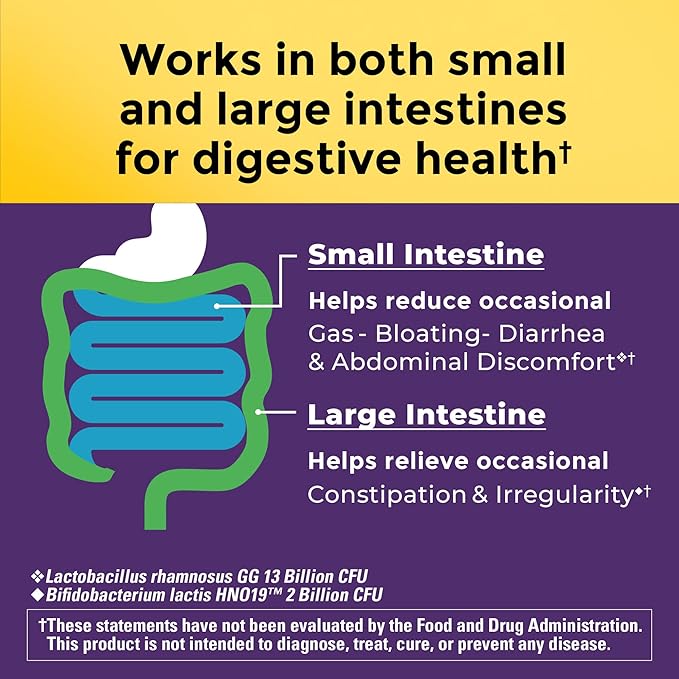 Nature Made Digestive Probiotics Advanced Dual Action, Probiotics for Women and Men, 30 Probiotic Capsules, 30 Day Supply