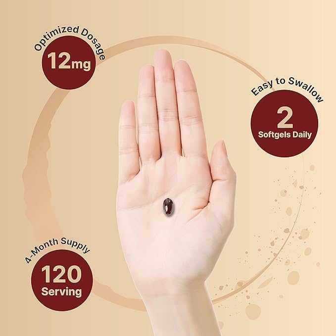 NatureBell Astaxanthin 12mg, 240 Softgels, Made with Astax (Max Strength from MicroAlgae), Natural Antioxidant for Skin & Eye Health – Non-GMO & No Gluten, 4 Month Supply