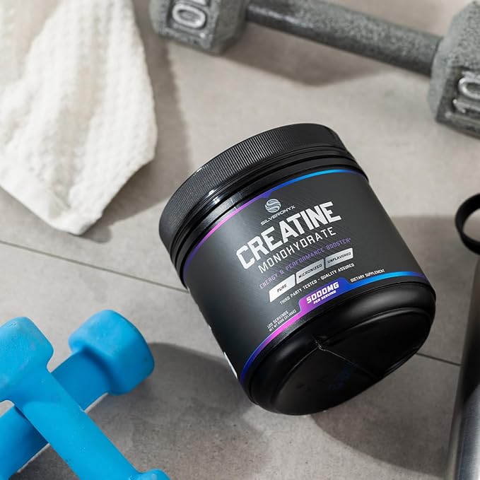 Creatine Powder 5000mg (5g) - Pure Micronized Creatine Monohydrate Supplement Unflavored, Keto Friendly - Creatine Nutritional Supports Muscle Growth & Strength, Vegan, Gluten-Free - 60 Servings