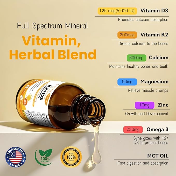 Liposomal Liquid Vitamin D3 K2 + Liposomal Berberine Drops