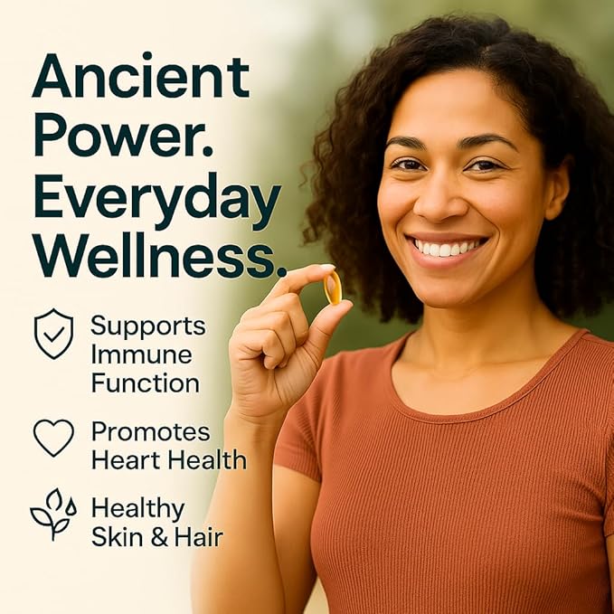ORGANICS NATURE Black Seed Oil Capsules 1000MG Vegan Softgels, for Hair & Skin, Heart Support, Nigella Sativa - 100% Cold Pressed Cumin Seed Oil Capsules High Thymoquinone, Omega 3s