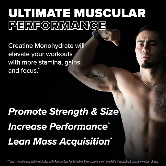 FINAFLEX Pure CREATINE, Unflavored - 10.6 oz, Pack of 2 - Promotes Muscular Strength, Size & Performance - 100% Pure, Micronized Creatine Monohydrate - 120 Total Servings