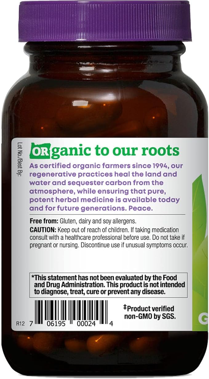 Oregon's Wild Harvest Echinacea Goldenseal Organic Capsules | Vegan, Non-GMO, Gluten Free, Immune Support*, 90 Count