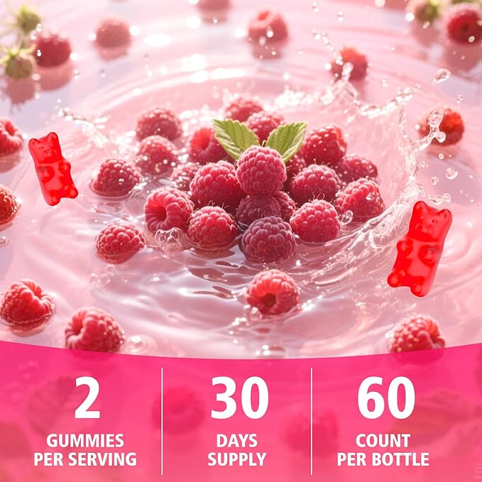 2 Pack NAC Gummies for Kids & Adults, 1000mg N Acetyl Cysteine Supplement NAC Chewable for Antioxidants & Immune Support, Liver Health, Raspberry Flavor, 120 Count