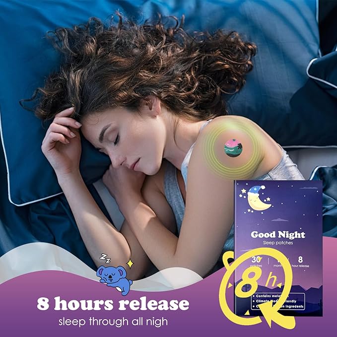 Sleep Patches, 30 Pack Upgraded Deep Sleep Patches for Adults, All Natural Deep Patch, for Men and Women, Highly Breathable and Suitable for Hot Weather,Easy to Use That Last All Night