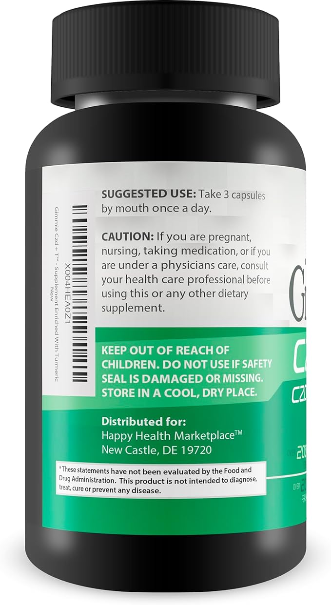 Gimmie CZD + T - Our Best CDZ Supplement Vitamin C D and Zinc Plus Magnesium Turmeric and More - High Potency Immune Support with Vitamin C & D - Our Best Immune Pills Nature Vitamin D Zinc C Best