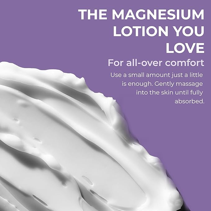 Magnesium Cream for Sleep, Kids, Muscle Soreness & Cramps Relief with Shea Butter, Coconut Oil, Aloe, Vitamin E - Topical Magnesium Cream for Calm & Relaxation - Lavender - 4fl oz - USA Made