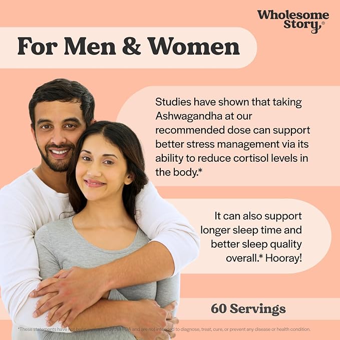 Vegan KSM 66 Ashwagandha Capsules| High Potency 5% Withanolides | Ashwagandha Root Extract Supplements | Ashwagandha 300mg | Stress Management & Well Being Support | 60 Ashwaganda Pills
