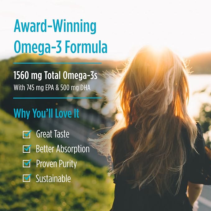 Nordic Naturals Omega-3, Lemon Flavor - 16 oz - 1560 mg Omega-3 - Fish Oil - EPA & DHA - Immune Support, Brain & Heart Health, Optimal Wellness - Non-GMO - 96 Servings