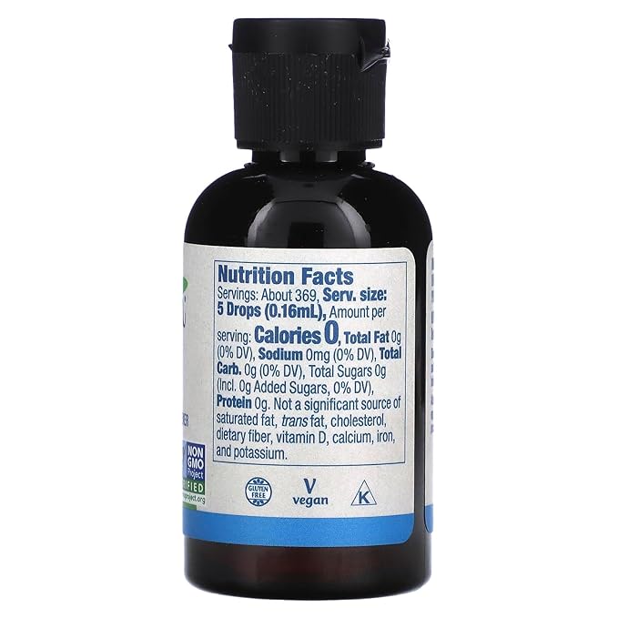 NOW Foods, Better Stevia Liquid, Glycerite, Zero-Calorie Liquid Sweetener, Low Glycemic Impact, Certified Non-GMO, 2-Ounce