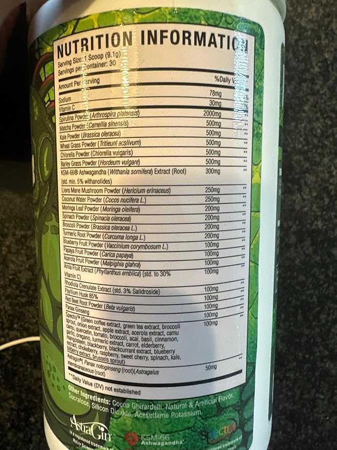 Mean Greens - Sports Greens + Reds Advanced Superfood Immunity and Gut Health | Cordyceps | Delicious Chocolate Fudge Flavor - 30 Servings
