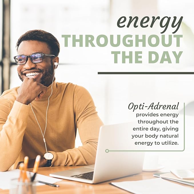 Optimal Health Systems Opti-Adrenal | Adrenal Restore Supplement | Adrenal Powder, Glandulars, Rhodiola Root & 10+ Key Nutrients | 90 Capsules...