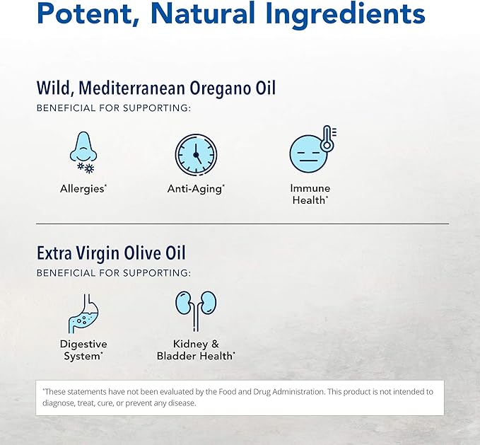 NORTH AMERICAN HERB & SPICE Oreganol P73 (2 Pack) - 60 Softgels - Immune System Support - Unprocessed, Vegan Friendly Wild Oregano - Mediterranean Source - Non-GMO - 120 Total Servings