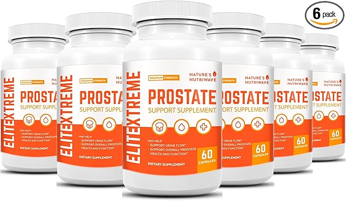 EliteXtreme Health Supplement - Natural Formula with Saw Palmetto, Plant Sterols, Zinc, and Vitamins | Non-GMO, Made in USA, 60 Capsules, 6 Month Supply