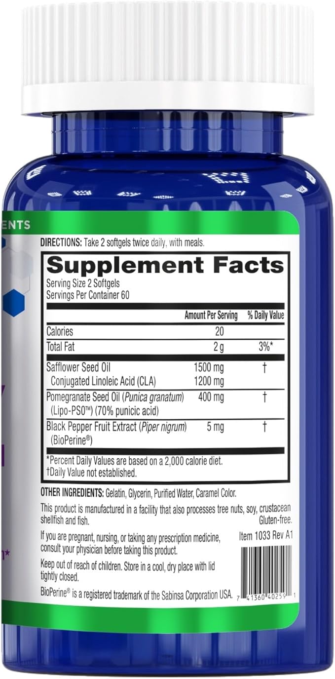 BioTrust BellyTrim XP Advanced CLA Toning Supplement, Conjugated Linoleic Acid (60 Servings)
