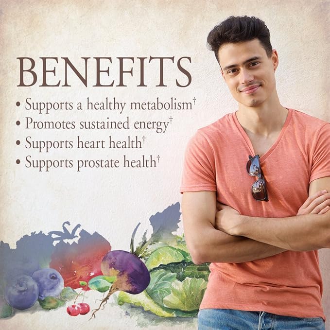 Garden of Life Organics Vitamins for Women 40 Plus - 120 Tablets & Organics Multivitamin for Men - Men's Once Daily Whole Food Vitamin Supplement Tablets, Vegan, 30 Count