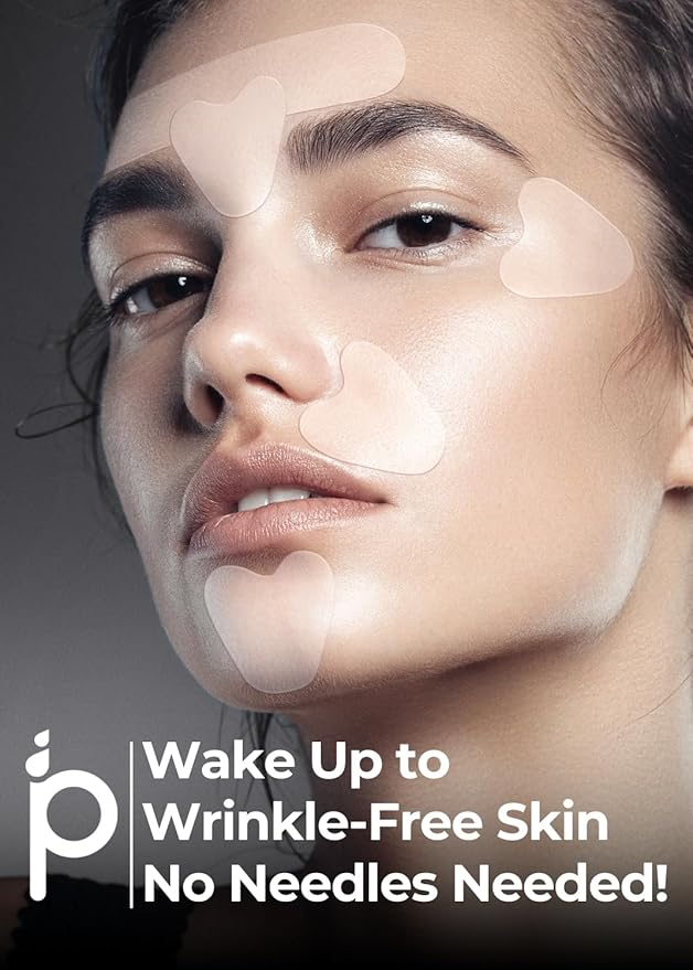 Overnight Wrinkle Patches for Face - Premium Korean Face Lift Tape with Collagen & Peptides - Anti Wrinkle Tape for Frown & Smile Lines, Forehead, Eyes, Crow’s Feet | 50 Count