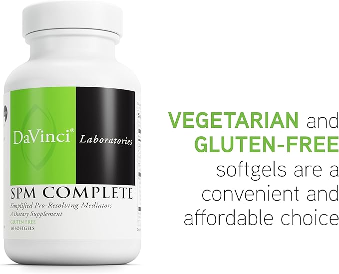 DAVINCI Labs SPM Complete - Helps Support Immune System, Digestive Health, Joint Health & More with Omega-3 Fatty Acids, Including EPA, DHA & DPA - Gluten-Free - 60 Softgels