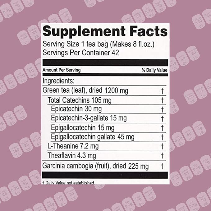 HYLEYS Tea Garcinia Cambogia Green Tea with Orange Flavor - 25 Tea Bags (12 Pack - 300 Tea Bags Total)