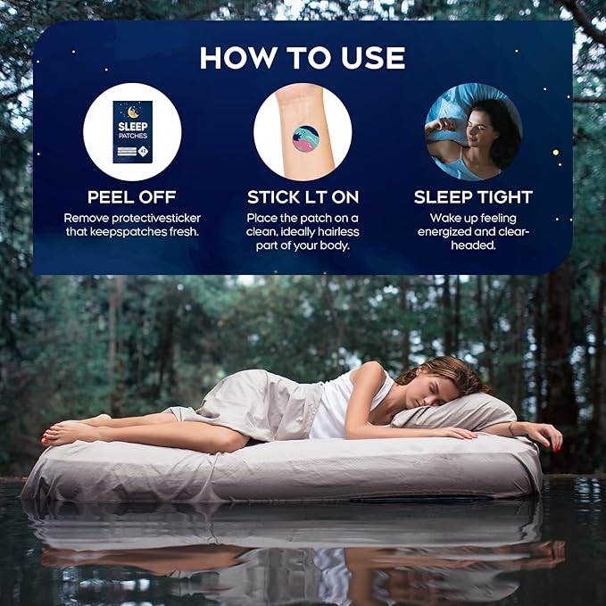 Sleep Patches for Adults Extra Strength, Sleep Patches, Upgraded Deep 42 Pack, Easy-to-Apply Sleep Patch with Valerian & Melatonin, Quick Acting Ingredients, for Men and Women, That Last All Night