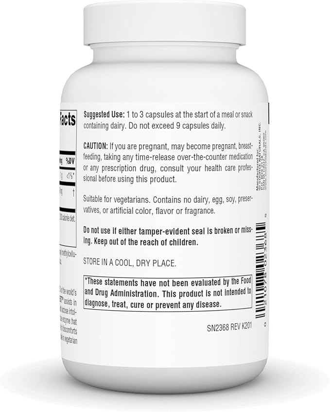 Source Naturals Lactase Digest, for Lactose Intolerance* - 180 Capsules