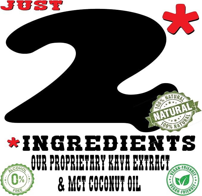Drops | Natural Kava from Fiji | Fast Acting Kava Root Extract for Calming & Relaxation | 50 mg Potent Kavalactones | 1 oz