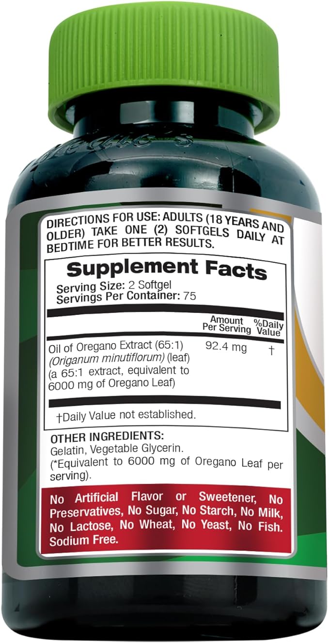 FITO MEDIC'S Oil of Oregano | Oregano Oil | Oil of Oregano Capsules | Softgels Herbal Supplement 150 Count