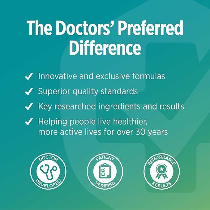 DOCTORS' PREFERRED Daily5 with Must-Have Clinically Validated Ingredients That Cover The Vital Areas for Good Health and Living Younger—Heart, Joints, Circulation, 90 Vegan Capsules