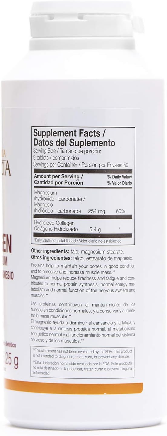 2 Pack Ana Maria LaJusticia Collagen with Magnesium - 450 Tabs - Rejuvenate Your Skin - Strengthen Your Nervous System - Keep Bones and Teeth in Good Condition - Spain