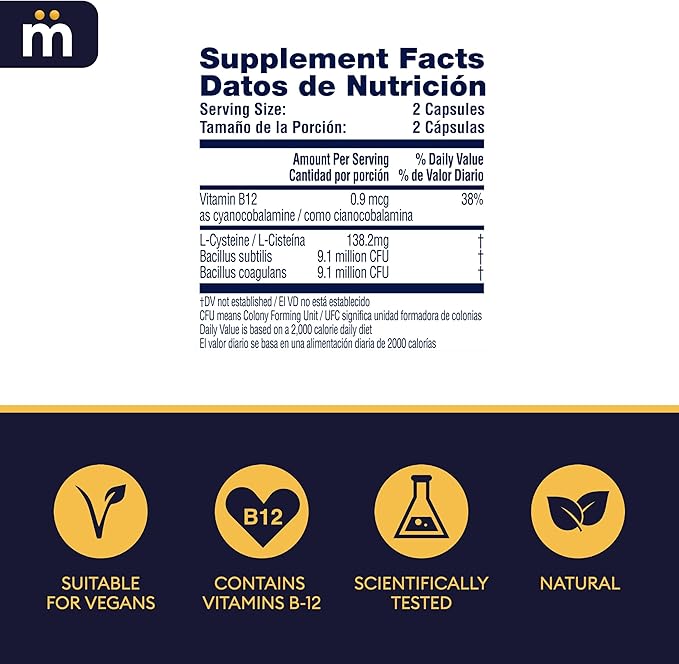 Unique Pre-Drinking Supplement for Liver Health Support, Helps Morning Energy with High-Performing Probiotic, L Cysteine & Vitamin B12, Social Evening, Party & Vacation Essentials, 50 Capsules