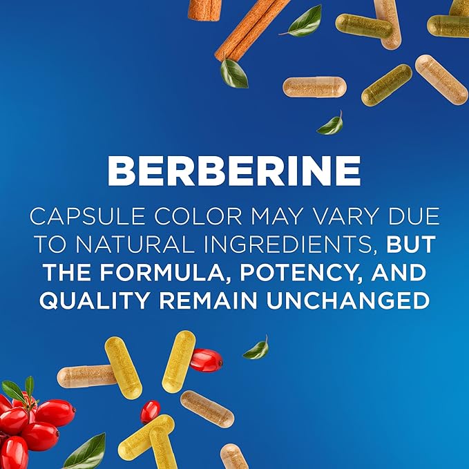 Nutrivein Premium Berberine HCL 1200 mg with Ceylon Cinnamon - 120 Capsules: High-Absorption Berberine Supplement for Defenses, Digestion, & Metabolism
