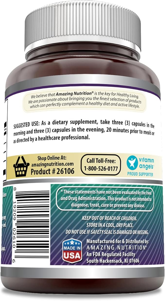 Amazing Formulas Advanced Collagen Supplement | Collagen Type I, II & III with Vitamin C & Hyaluronic | 1600 Mg Per Serving | 90 Capsules | Non-GMO | Gluten-Free | Made in USA