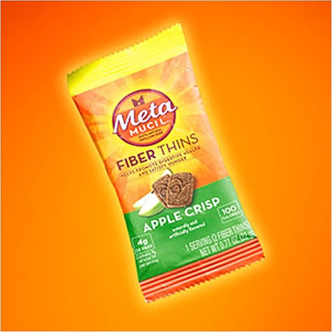 Metamucil Fiber Wafers Apple Crisp Packets, 2 ea