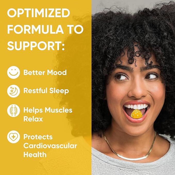 Venture Pal 60 Day Supply Magnesium Glycinate Gummies with Ashwagandha for Adults and Kids, L-Theanine, CoQ10, Sugar Free Magnesium Supplement 400mg for Calm Mood & Sleep, Gluten-Free & Vegan