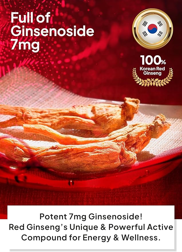 Korean Food Sanglimwon Red Ginseng Gold Stick, 7mg Ginsenosides, 100 Sticks (4-Month Supply), Bulk Korean Panax Ginseng Extract for Energy and Wellnes, 상림원 홍삼