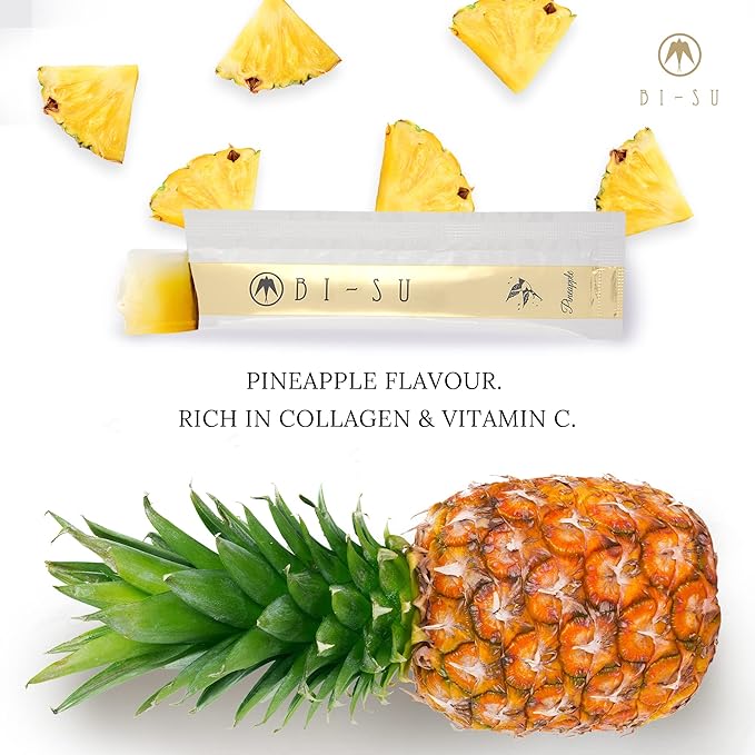 Extract Jelly Stick/BI-SU Enzyme Stick | Natural Swiftlet Nests Extract, Collagen, Vitamin C, Japanese Beauty, Anti-aging, Strengthens Elasticity, GI Health, 10 PCS each Rose/Pineapple/Enzyme