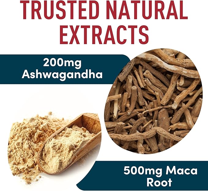 Myo and D-Chiro Inositol Supplement 40:1 Ratio - 2,000 mg Myo-Inositol plus Maca Root & Calming Ashwagandha - Healthy Ovarian Support Vitamins and Fertility Supplements for Women - 120 Vegan Capsules