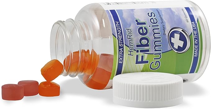 HemRid Max Fiber Gummies - Provides Fast Relief for Itching & Burning - Bundle & Save with The Dual Defense Bundle
