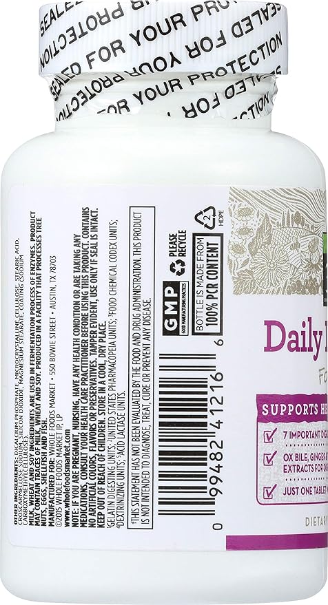 365 by Whole Foods Market, Daily Digestive Formula, 100 Count